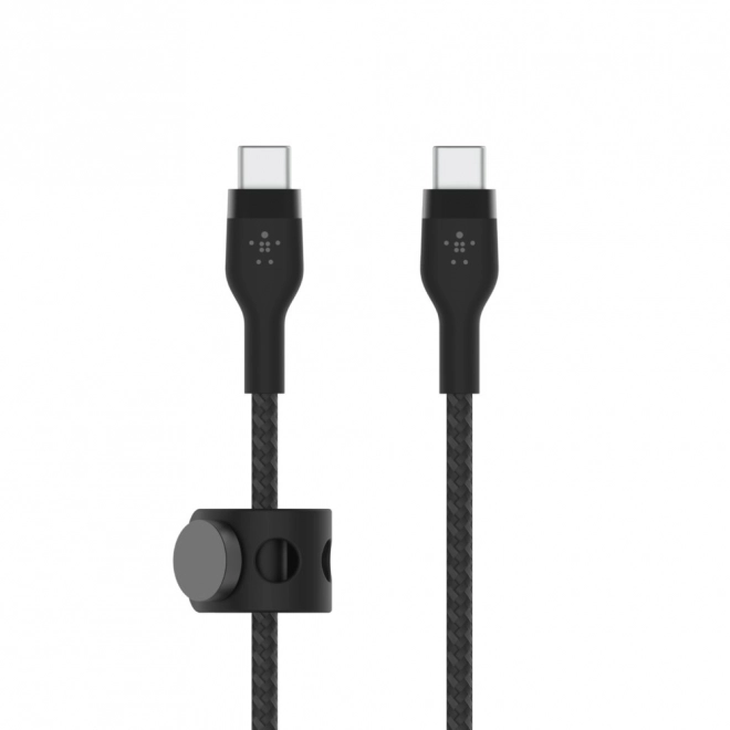 BoostCharge Silicone Braided USB-C Cable 2m Black