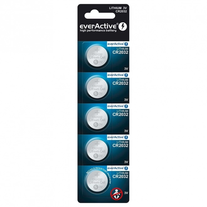 Lithium Button Batteries 3V Pack of 5