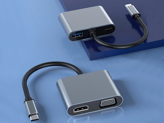 Adattatore USB-C HDMI 4K VGA Hub con Power Delivery