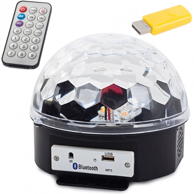 LED Disco Ball Projector with Bluetooth and USB