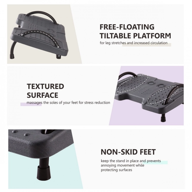 Ergonomische Fußstütze mit Neigungsverstellung
