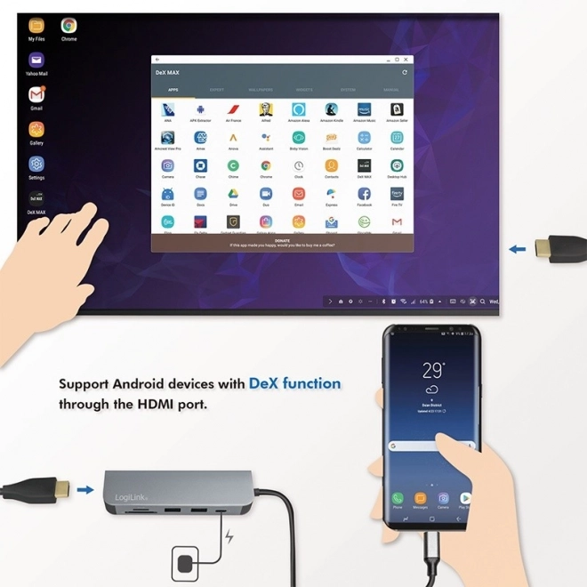 Multifunctional USB-C Hub with Card Reader and HDMI