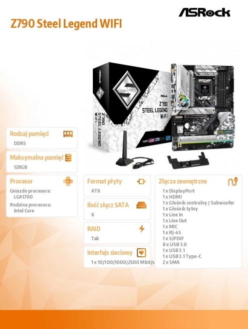 Scheda madre Steel Legend WiFi Z790 ATX