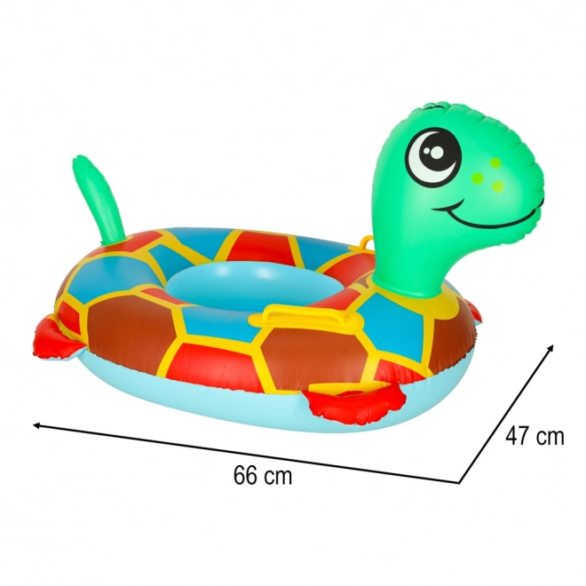 Inflatable Turtle Float with Seat for Babies