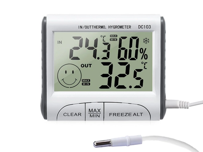 Memoria MAX/MIN e selezione °C/°F