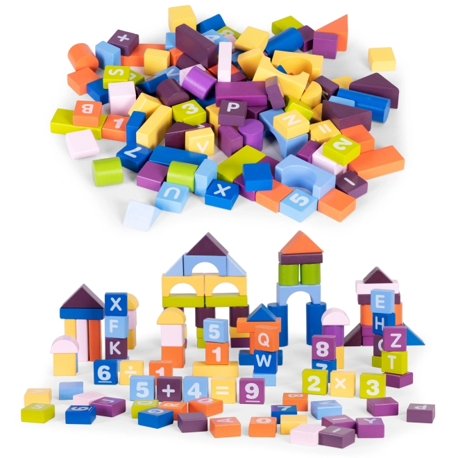 Learning through play: letters and numbers on the blocks