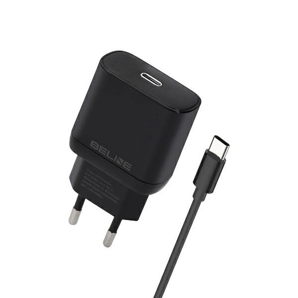 Caricatore di rete GaN USB-C da 30W + cavo USB-C – Nero