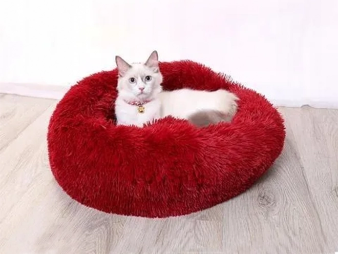Pluchen kattenmand met zacht kussen voor op de bank 80 cm