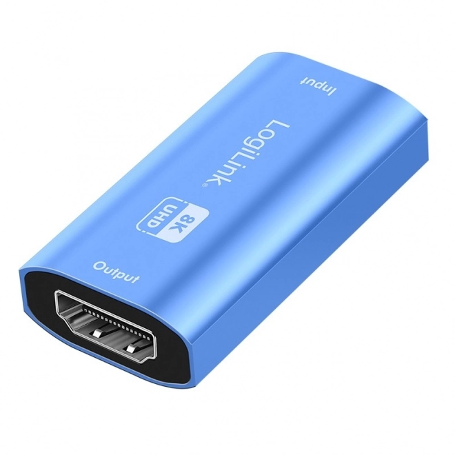 Repeater HDMI 8K/60HZ HDCP2.3, blauwe aluminium