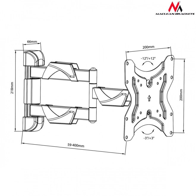 Universal TV and Monitor Wall Mount 13-55 Inches