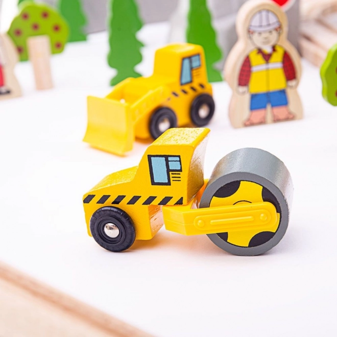 Bigjigs Rail Wooden Railway Mountain Road 112 Pieces