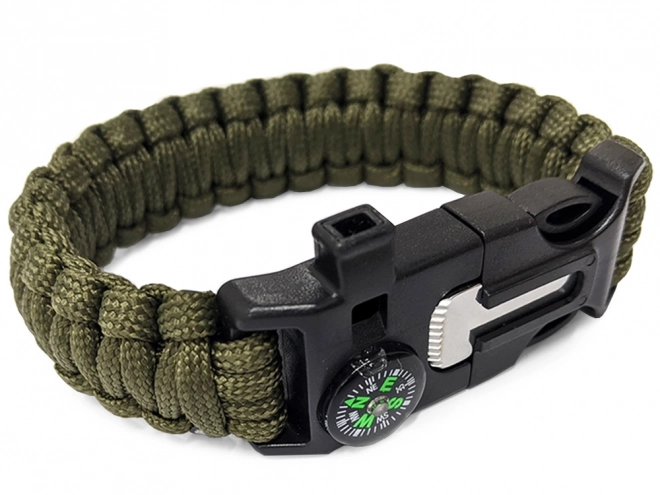 Bracciale di sopravvivenza Paracord con bussola