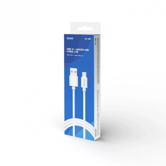 Fast Charging USB-A to Micro USB Cable 3m
