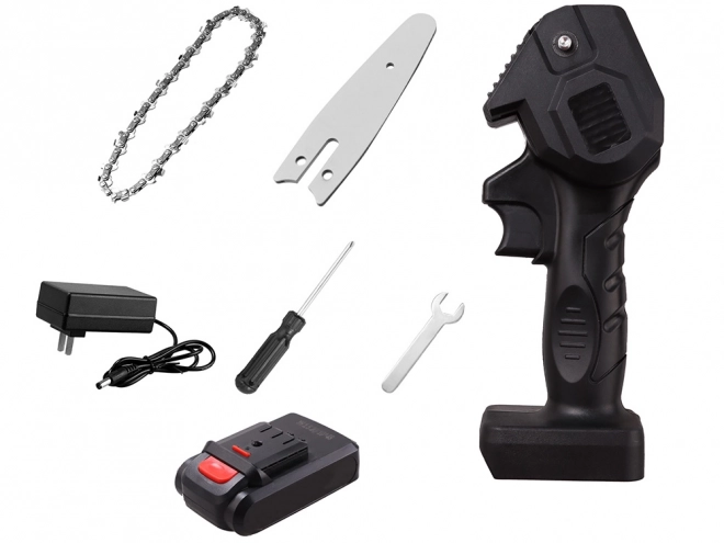Mini motosega a batteria da 4 pollici