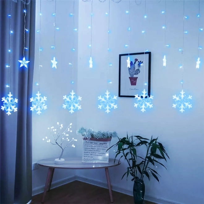 Decorative LED Lights - Snowflakes and Stars