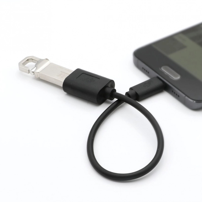 Cavo OTG USB AF - USB C 15cm nero