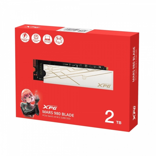 SSD disk XPG Mars pro notebooky 2TB PCIe 5x4