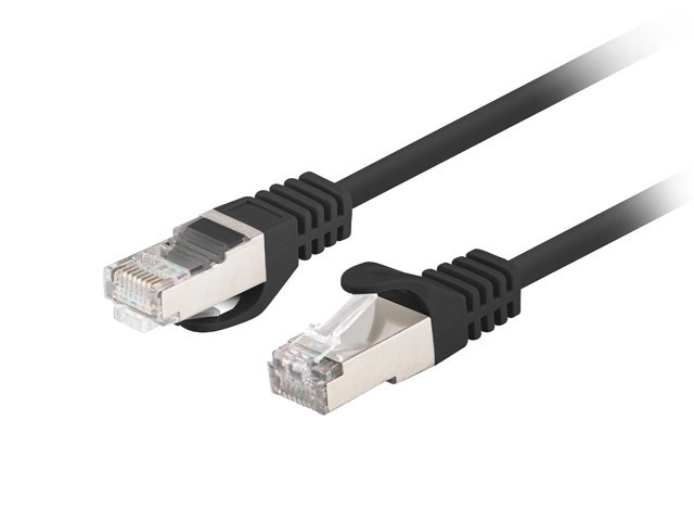Patch Cord Cat6 FTP 1m Black 10 Pack Fluke Certified