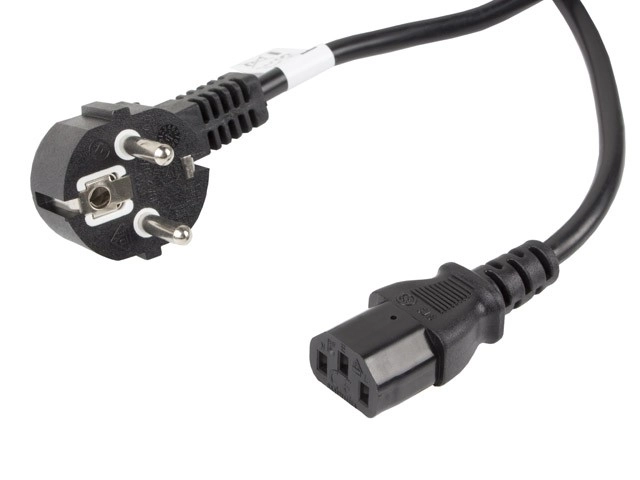 Cavo di alimentazione CEE 7/7 a IEC 320 C13 10m nero