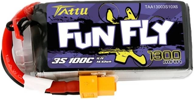 Optimal 1300 mAh capacity for a balanced flight