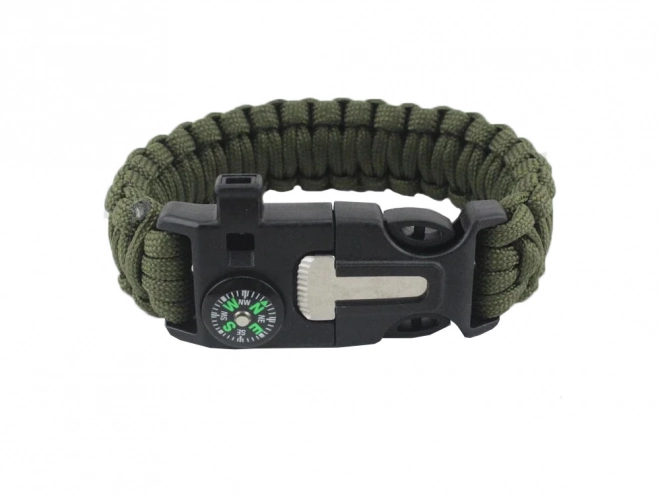Bracciale di sopravvivenza Paracord con bussola