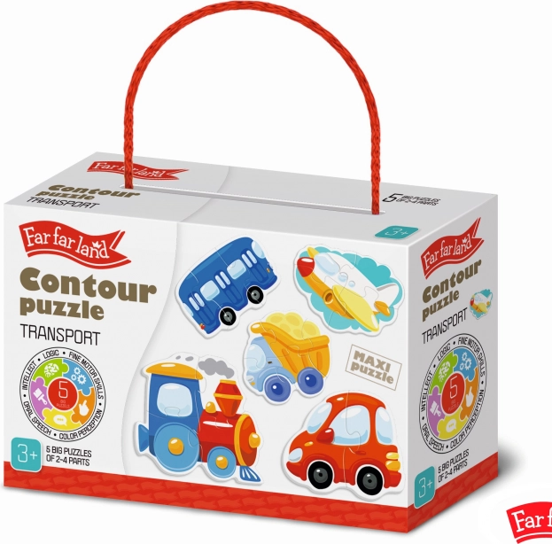 Far Far Land Transport Puzzle for Children