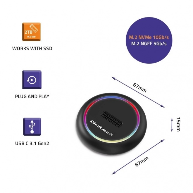 SSD Docking Station with RGB LED
