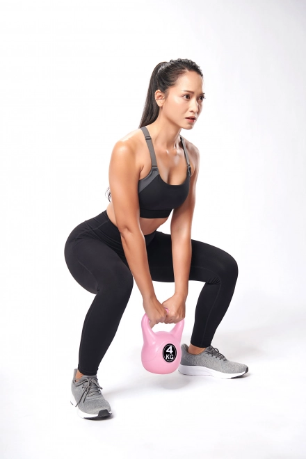 Kettlebell 4 kg pink for exercise