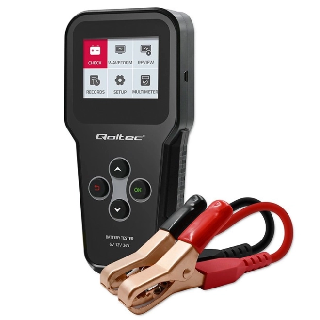 Digital Battery Tester with LCD - Qoltec