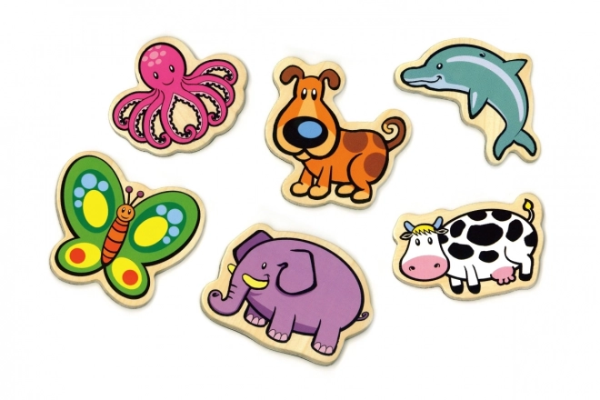 Wooden Animal Magnets