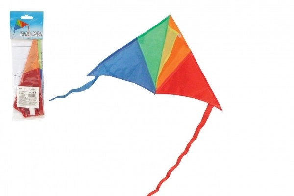 Colorful flying nylon delta kite