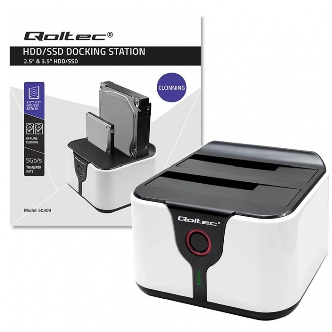 SATA III USB 3.0 Docking Station for HDD/SSD with Offline Cloning