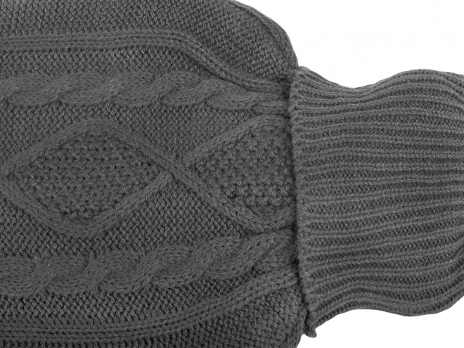 Large Rubber Hot Water Bottle with Sweater Cover