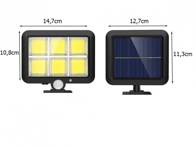 Solarleuchte mit Bewegungssensor und Dämmerungssensor 120 LED