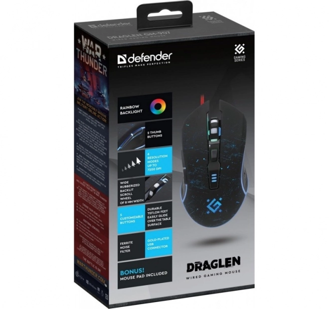 Wired Gaming Mouse DRAGLEN RGB