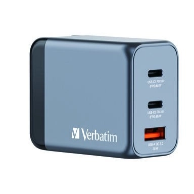 Gan Charger 65W with Dual USB-C and USB-A Ports
