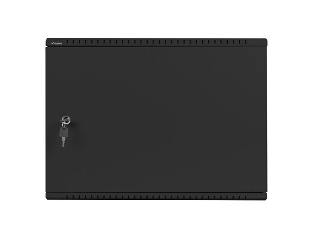 Wall-mounted rack cabinet 19 inch 4U+3U 540x200 low-profile black