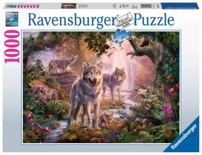 Ravensburger Puzzle Wolf Family in Summer 1000 Pieces