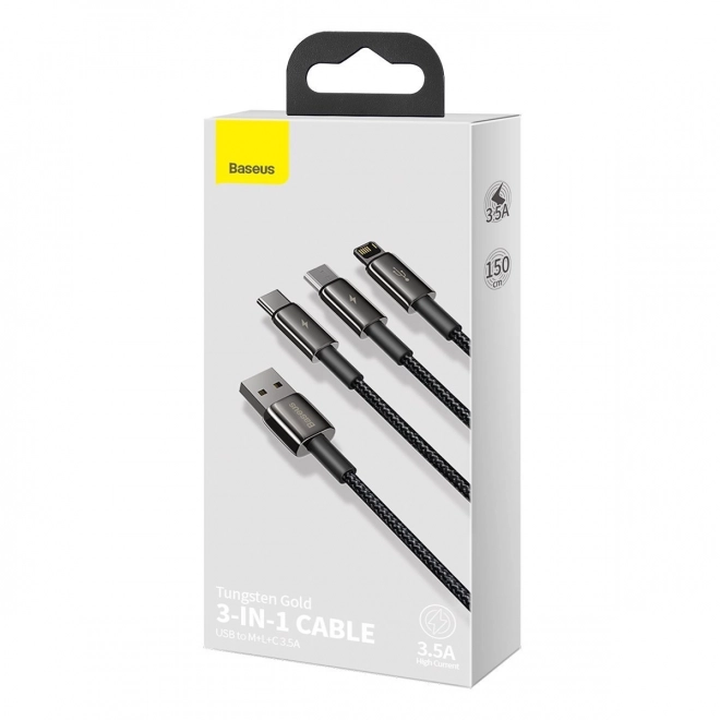 Baseus Tungsten Gold 3-in-1 USB Cable