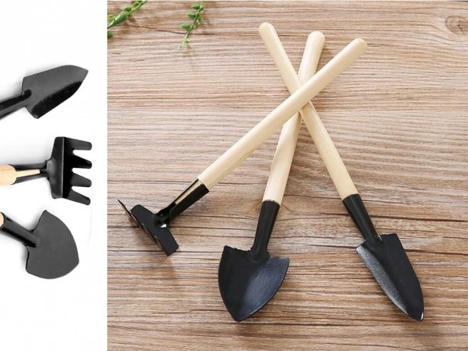 Set di mini attrezzi da giardinaggio 3 in 1 per vasi
