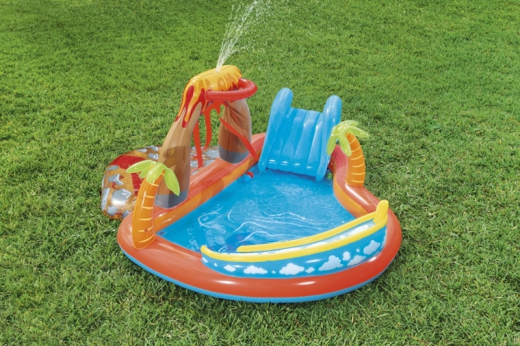 Slide and water sprayer for active play