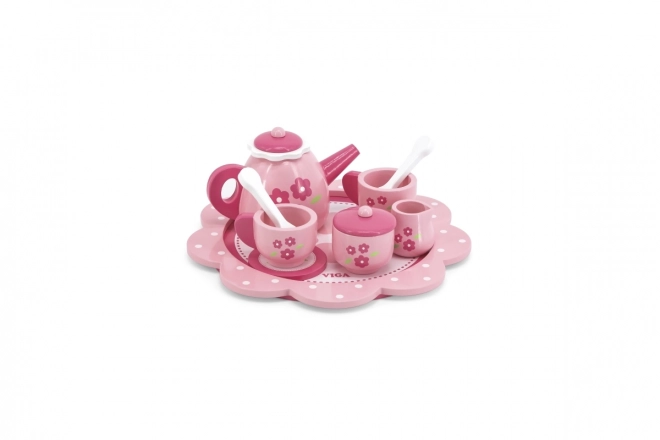 Set da tè e caffè per bambini Viga su vassoio