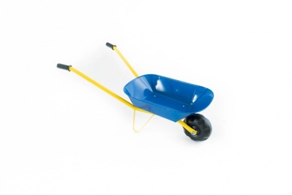 Blue Metal Wheelbarrow for Kids