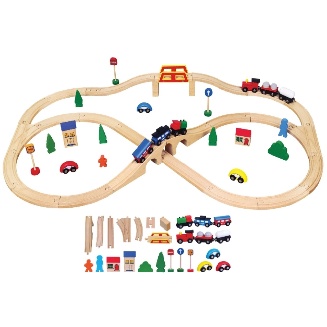 Wooden Train Set