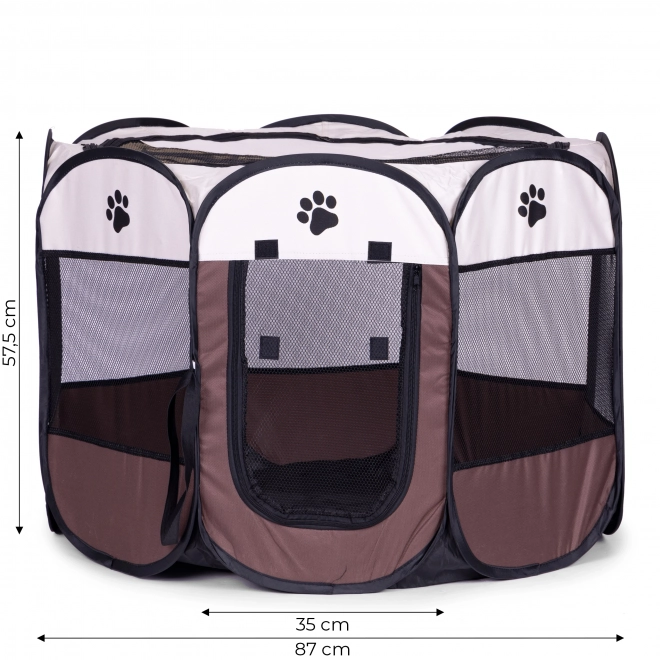 Stor stofbur, kennel, indhegning, seng til hunde og katte