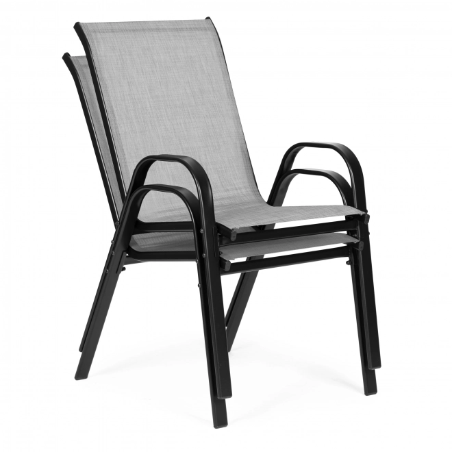 Set of 4 Light Gray Garden Chairs MultiGarden
