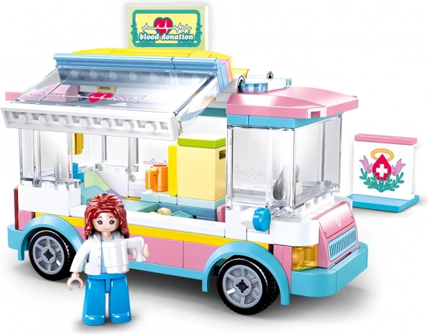 Nurse minifigure with movable parts