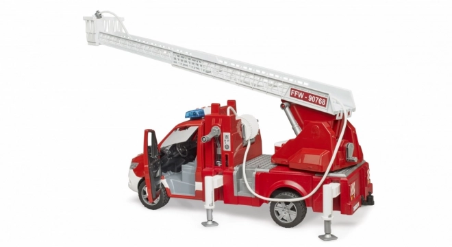 Camion dei pompieri Mercedes-Benz Sprinter con scala per bambini