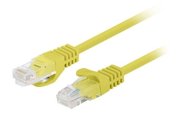 Yellow patchcord cat. 5e UTP 3m 10 pcs