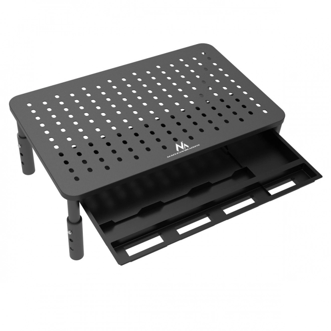 Ergonomischer Laptop- und Monitorständer mit Schublade